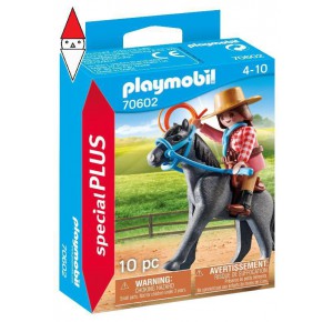 , , , ACTION FIGURE PLAYMOBIL RAGAZZA DEL FAR WEST