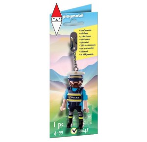 , , , COSTRUZIONE PLAYMOBIL KEY RING POLICEMAN