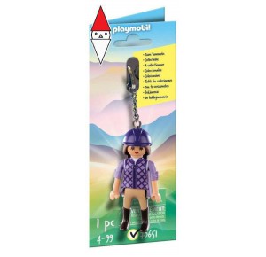 , , , COSTRUZIONE PLAYMOBIL KEY RING HORSE RIDER