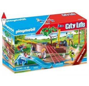 , , , COSTRUZIONE PLAYMOBIL PARCO GIOCHI DEI PIRATI