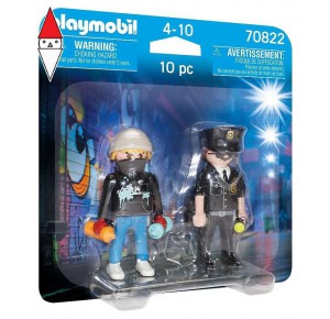 , , , COSTRUZIONE PLAYMOBIL POLIZIOTTO E WRITER