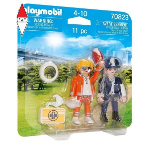 , , , COSTRUZIONE PLAYMOBIL DOTTORE E POLIZIOTTA