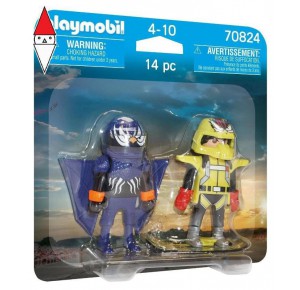 , , , COSTRUZIONE PLAYMOBIL PILOTI AIR SHOW