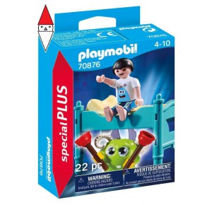 , , , COSTRUZIONE PLAYMOBIL BAMBINO CON MOSTRO