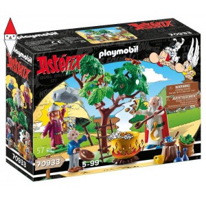 , , , COSTRUZIONE PLAYMOBIL PANORAMIX CON CALDERONE DELLA POZIONE MAGICA