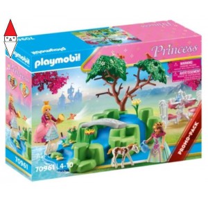 , , , COSTRUZIONE PLAYMOBIL STAGNO DELLE PRINCIPESSE