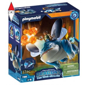 , , , COSTRUZIONE PLAYMOBIL DRAGONS THE NINE REALMS PLOWHORN AND D ANGELO