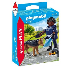 , , , COSTRUZIONE PLAYMOBIL AGENTE CON CANE POLIZIOTTO