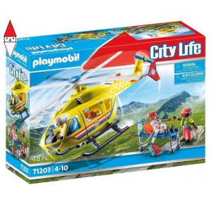 , , , COSTRUZIONE PLAYMOBIL ELICOTTERO DI SOCCORSO