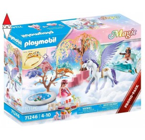 , , , COSTRUZIONE PLAYMOBIL PICNIC CON PEGASO E CARROZZA