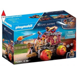 , , , COSTRUZIONE PLAYMOBIL GUERRIERI DI BURNHAM - ARIETE INFUOCATO