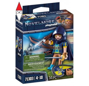 , , , COSTRUZIONE PLAYMOBIL NOVELMORE - GWYNN CON ATTREZZATURA DA COMBATTIMENTO