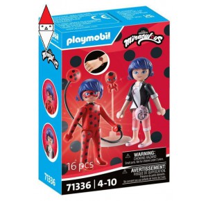 , , , COSTRUZIONE PLAYMOBIL MIRACULOUS: MARINETTE AND LADYBUG