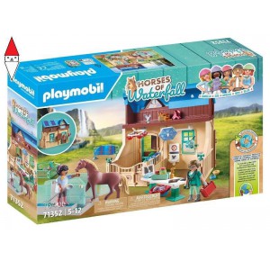 , , , COSTRUZIONE PLAYMOBIL STALLA CON VETERINARIO - PLAYMOBIL HORSES OF WATERFALL