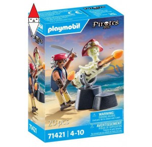 , , , COSTRUZIONE PLAYMOBIL PIRATA CON CANNONE