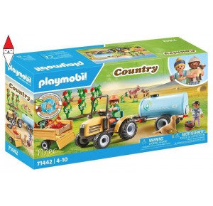 , , , COSTRUZIONE PLAYMOBIL TRATTORE CON RIMORCHIO E CISTERNA