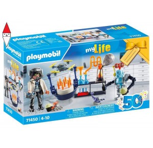 , , , COSTRUZIONE PLAYMOBIL SCIENZIATO CON ROBOT - MY LIFE