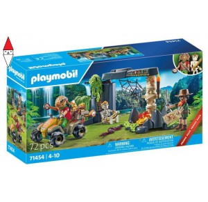 , , , COSTRUZIONE PLAYMOBIL CACCIATORI DI TESORI NELLA GIUNGLA