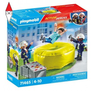 , , , COSTRUZIONE PLAYMOBIL MATERASSO DI SALVATAGGIO DEI POMPIERI