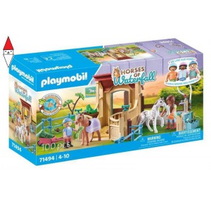 , , , COSTRUZIONE PLAYMOBIL SCUDERIA CON RECINTO - HORSES OF WATERFALL