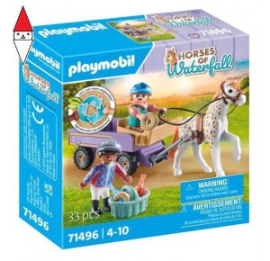 , , , COSTRUZIONE PLAYMOBIL CARROZZA CON PONY - HOSES OF WATERFALL