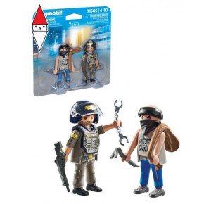 , , , COSTRUZIONE PLAYMOBIL POLIZIOTTO E LADRO
