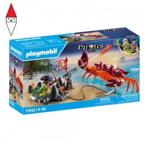 , , , COSTRUZIONE PLAYMOBIL PIRATA E MOSTRO MARINO