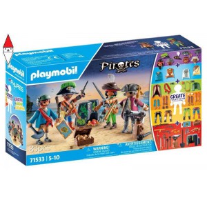 , , , COSTRUZIONE PLAYMOBIL MY FIGURES PIRATI