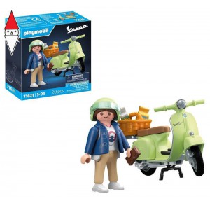 , , , COSTRUZIONE PLAYMOBIL 1969 VESPA 150 SPRINT VELOCE, VERDE CHIARO