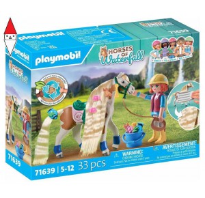 , , , COSTRUZIONE PLAYMOBIL CAVALLO CON CRINIERA - HORSES OF WATERFALL