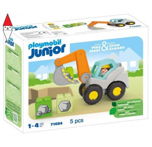 , , , COSTRUZIONE PLAYMOBIL ESCAVATORE - JUNIOR