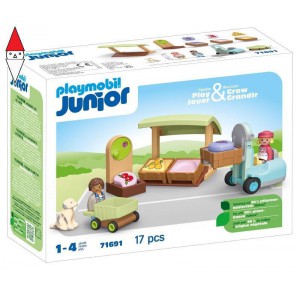 , , , COSTRUZIONE PLAYMOBIL MERCATINO BIOLOGICO - JUNIOR