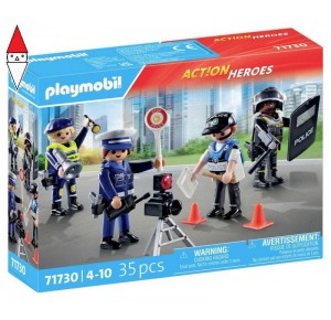 , , , COSTRUZIONE PLAYMOBIL SET PERSONAGGI DELLA POLIZIA