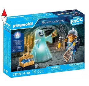 , , , COSTRUZIONE PLAYMOBIL FANTASMA LUMINOSO E CAVALIERE