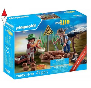 , , , COSTRUZIONE PLAYMOBIL PALEONTOLOGI AL LAVORO