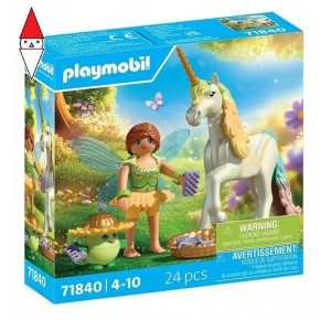, , , COSTRUZIONE PLAYMOBIL UNICORN ARCOBALENO CON FATA
