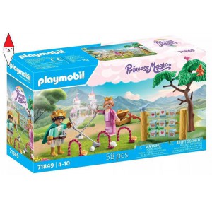 , , , COSTRUZIONE PLAYMOBIL GIARDINO CON GIOCHI E PRINCIPINI