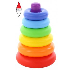 , , , PRIMA INFANZIA POLESIE PIRAMIDE AD ANELLI IMPILABILE 7 PZ