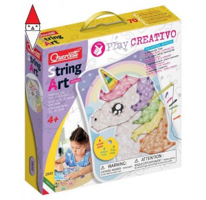 , , , GIOCO EDUCATIVO QUERCETTI STRING ART KAWAII ANIMALI