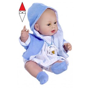 , , , BAMBOLA RAUBER BEBE 33 CM CON VESTITO AZZURRO