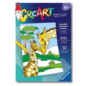 , , , GIOCO EDUCATIVO RAVENSBURGER CREART ADORABILI CUCCIOLI DI ANIMALI