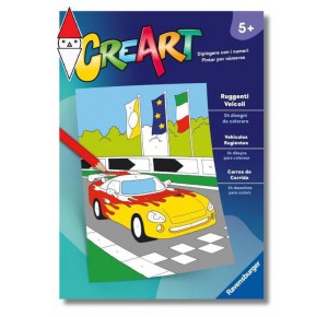 , , , GIOCO EDUCATIVO RAVENSBURGER CREART ALBUM DA COLORARE 5+ RUGGENTI VEICOLI