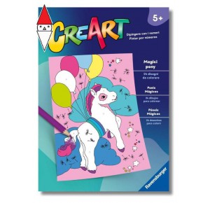 , , , GIOCO EDUCATIVO RAVENSBURGER CREART ALBUM DA COLORARE 5+ MAGICI PONY
