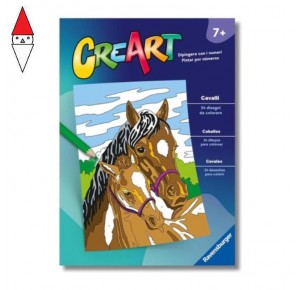 , , , GIOCO EDUCATIVO RAVENSBURGER CREART ALBUM DA COLORARE 7+ CAVALLI