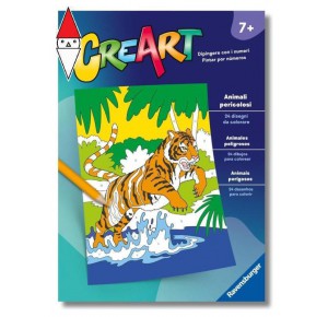 , , , GIOCO EDUCATIVO RAVENSBURGER CREART ALBUM DA COLORARE 7+ ANIMALI PERICOLOSI