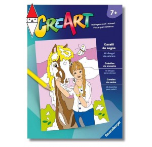 , , , GIOCO EDUCATIVO RAVENSBURGER CREART ALBUM DA COLORARE 7+ CAVALLI DA SOGNO