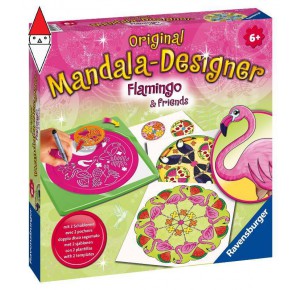 , , , GIOCO EDUCATIVO RAVENSBURGER MANDALA MIDI FLAMINGO AND FRIENDS