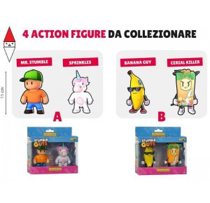 , , , ACTION FIGURE ROCCO STUMBLE GUYS ACTION FIGURE 11CM 2-PACK