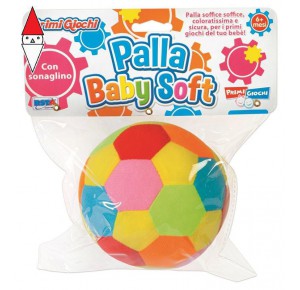 , , , PRIMA INFANZIA RONCHI SUPERTOYS PALLA BABY SOFT CON SONAGLINO