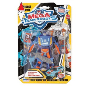 , , , ACTION FIGURE RONCHI SUPERTOYS ROBOTS TRASFORMABILI MEGA TEAM BLISTER ASSORTITI